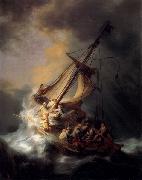 REMBRANDT Harmenszoon van Rijn, Christ in the Storm on the Lake of Galilee,